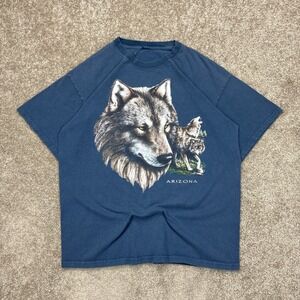 Vintage‎ Arizona Wolf Nature T Shirt Large